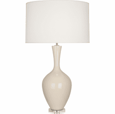 Robert Abbey BN980 Audrey Bone Glazed Ceramic Table Lamp Lighting