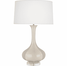 Robert Abbey BN996 Pike Bone Glazed Ceramic 33" Lighting Table Lamp