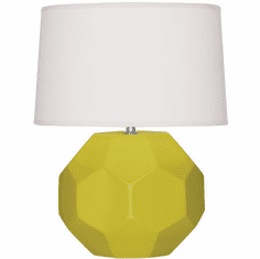 Robert Abbey CI01 Franklin Citron Glazed Ceramic 13" Lighting Table Lamp