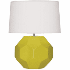 Robert Abbey CI02 Franklin Citron Glazed Ceramic 9" Table Lamp Lighting