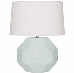 Robert Abbey CL01 Franklin Celadon Glazed Ceramic 13" Side Table Lamp