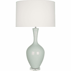 Robert Abbey CL980 Audrey Celadon Glazed Ceramic Lighting Table Lamp