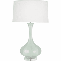 Robert Abbey CL996 Pike Celadon Glazed Ceramic with Lucite 33" Table Light