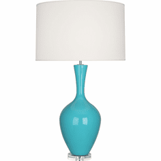 Robert Abbey EB980 Audrey Egg Blue Glazed Ceramic Table Lamp Lighting