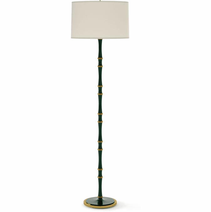 Robert Abbey JU73 Kane Contemporary Jungle with Modern Brass Lighting Floor Lamp