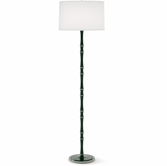 Robert Abbey JU74 Kane Contemporary Jungle with Polished Nickel Floor Lamp Light