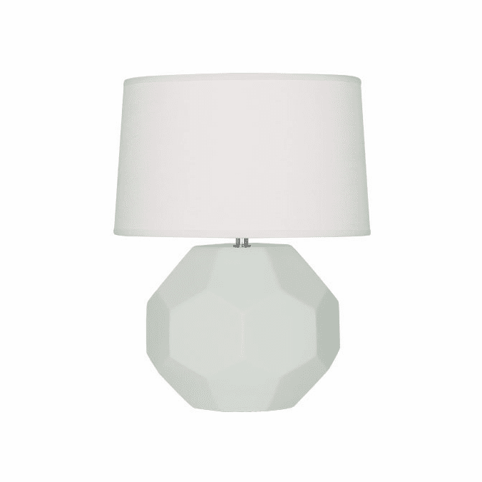 Robert Abbey MCL01 Franklin Matte Celadon Glazed Ceramic 13" Table Lamp