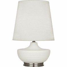 Robert Abbey MLY23 Michael Berman Nolan Matte Lily Glazed Ceramic with Dark Antique Nickel Table Lamp
