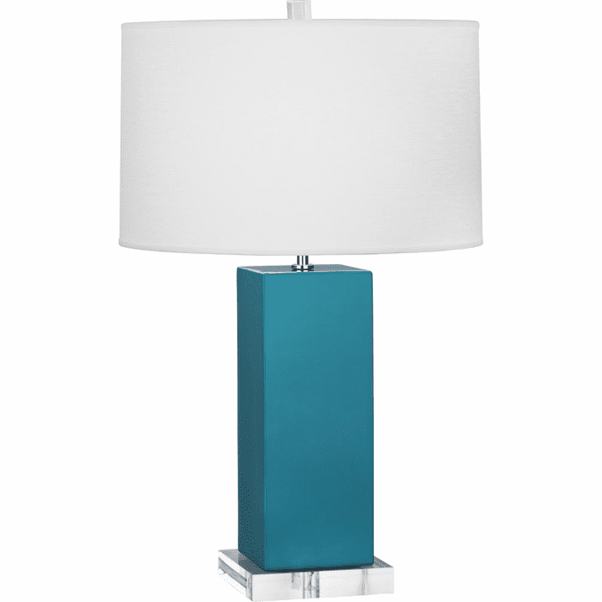 Robert Abbey PC995 Harvey Peacock Glazed Ceramic 33" Table Lamp