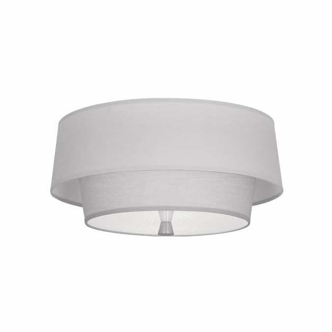 Robert Abbey PG144 Decker Contemporary Polished Nickel Flush Lighting