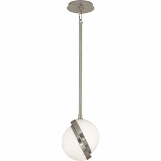 Robert Abbey S624 Michael Berman Brut Contemporary Polished Nickel Mini Pendant Lighting Fixture
