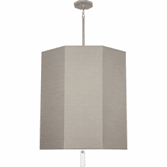 Robert Abbey SG203 Kate Contemporary Polished Nickel Drum Lighting Pendant