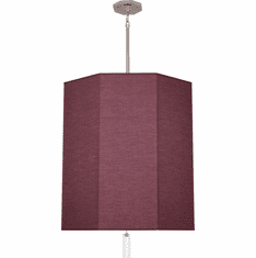 Robert Abbey VW203 Kate Contemporary Polished Nickel Drum Pendant Lighting Fixture