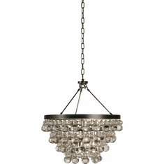 Robert Abbey Z1000 Bling Modern Deep Patina Bronze Mini Chandelier Light