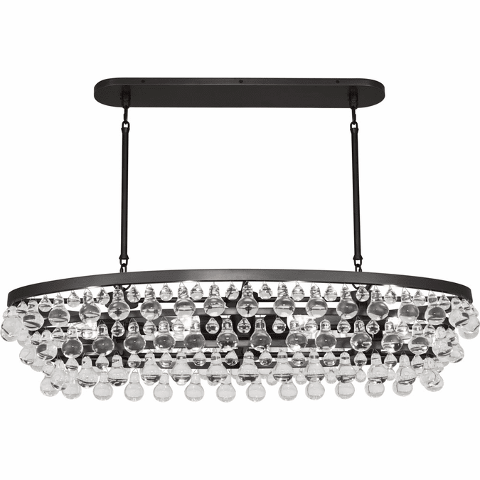 Robert Abbey Z1007 Bling Modern Deep Patina Bronze Kitchen Island Light