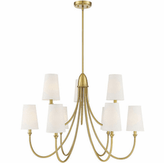 Savoy House 1-2541-9-322 Cameron Warm Brass Lighting Chandelier