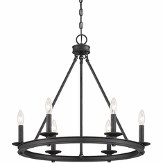 Savoy House 1-307-6-89 Middleton Matte Black 25" Hanging Chandelier