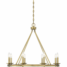 Savoy House 1-308-8-322 Middleton Warm Brass 33" Lighting Chandelier
