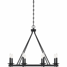 Savoy House 1-308-8-89 Middleton Matte Black 33" Chandelier Light
