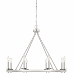Savoy House 1-308-8-SN Middleton Satin Nickel 33" Ceiling Chandelier