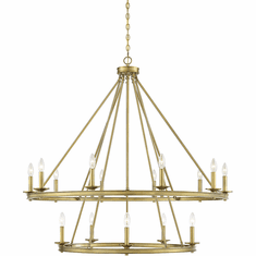 Savoy House 1-312-15-322 Middleton Warm Brass Ceiling Chandelier