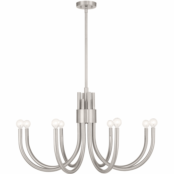 Savoy House 1-6680-8-SN Sorrento Contemporary Satin Nickel Chandelier Light