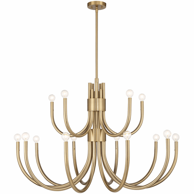 Savoy House 1-6682-15-127 Sorrento Contemporary Noble Brass Ceiling Chandelier