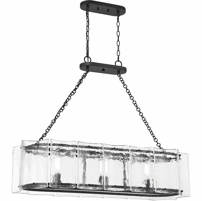 Savoy House 1-8203-3-89 Genry Modern Matte Black 30" Kitchen Island Light Fixture