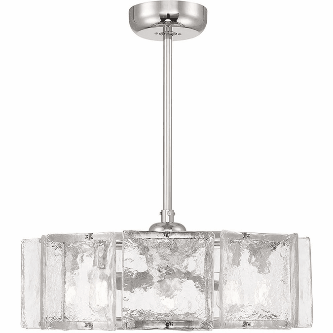 Savoy House 27-FD-8201-109 Genry Contemporary Polished Nickel LED 8.5" Home Ceiling Fan