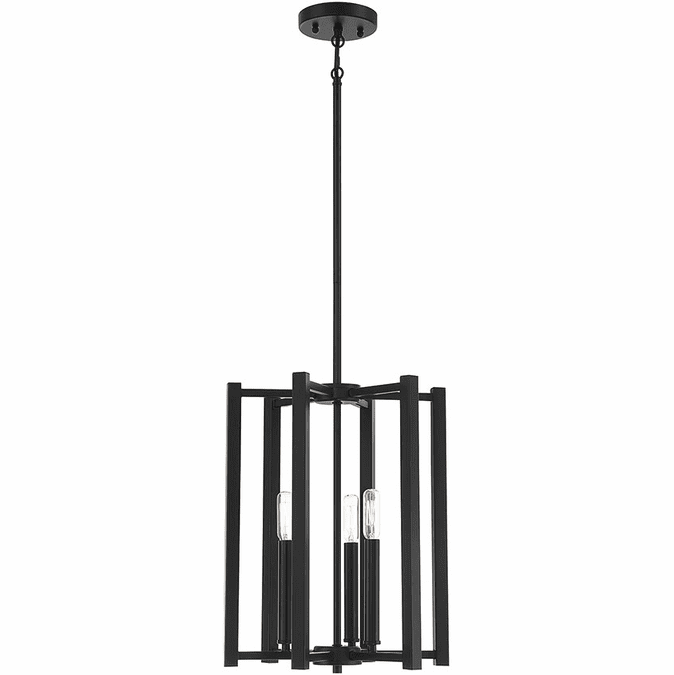 Savoy House 37700389 Benson Modern Matte Black 13" Foyer Lighting