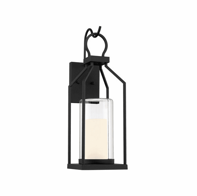 Savoy House 5-1986-BK Hamilton Modern Matte Black Exterior 7.5" Wall Lamp