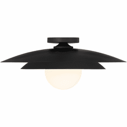 Savoy House 6-5564-1-89 Sherrer Modern Matte Black Ceiling Light Fixture