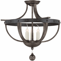 Savoy House 6-9540-3-196 Alsace Country Reclaimed Wood Ceiling Lighting Fixture