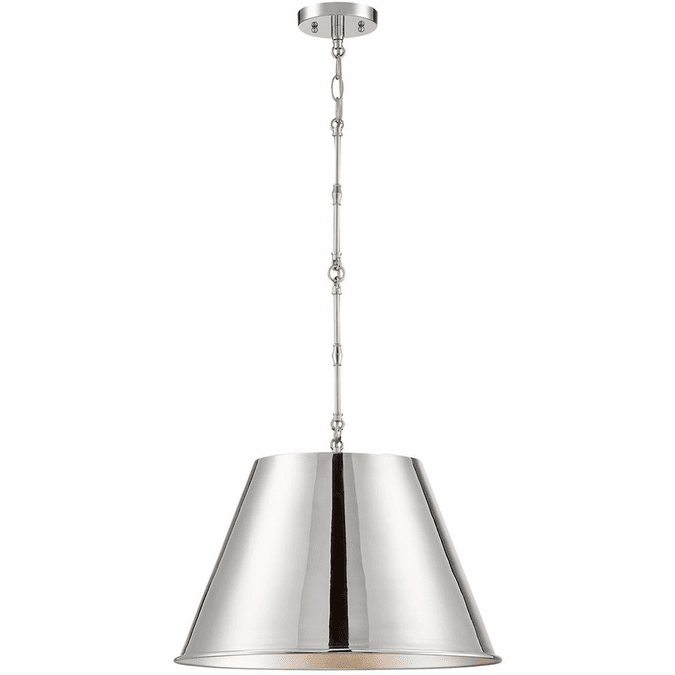 Savoy House 7-231-1-109 Alden Retro Polished Nickel 18" Lighting Pendant