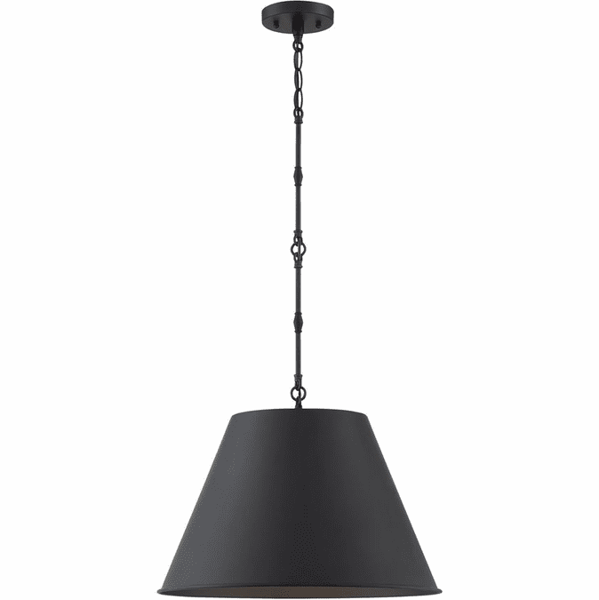 Savoy House 7-231-1-89 Alden Vintage Matte Black 18" Lighting Pendant