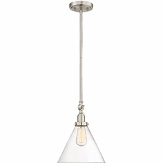 Savoy House 7-9132-1-SN Drake Modern Satin Nickel Mini Hanging Pendant Lighting