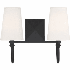 Savoy House 8-2542-2-89 Cameron  Matte Black 2-Light Bathroom Lighting
