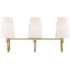 Savoy House 8-2542-3-322 Cameron Warm Brass 3-Light Vanity Lighting
