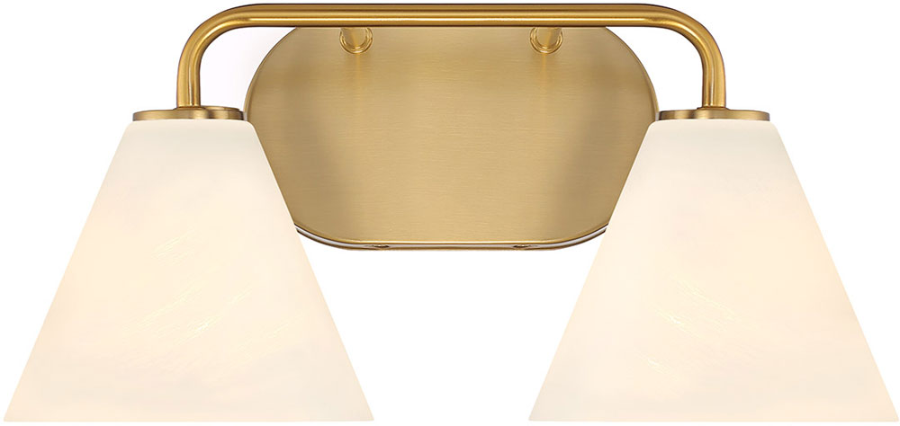Savoy House 8-2988-2-322 Blair Modern Warm Brass 2-Light Bathroom ...