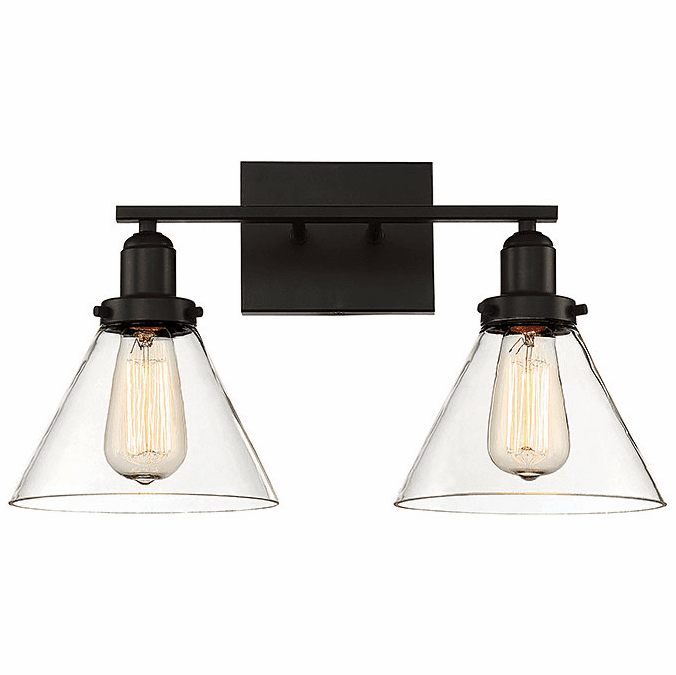 Savoy House 8-9130-2-13 Drake Contemporary English Bronze 2-Light Bath Sconce