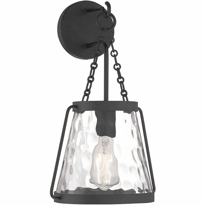 Savoy House 9-1801-1-89 Crawford Modern Matte Black 40" Lighting Wall Sconce