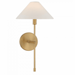 Savoy House 9-6608-1-322 Avon Contemporary Warm Brass Light Sconce