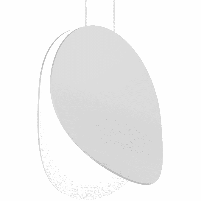 Sonneman 1766.03 Malibu Discs Contemporary Satin White LED 10" Mini Hanging Light