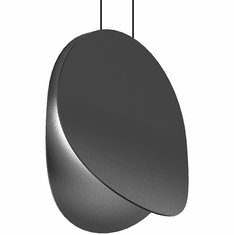 Sonneman 1767.25 Malibu Discs Modern Satin Black LED 14" Pendant Hanging Light