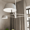 Sonneman 2033.73 Ray Contemporary Oxide Red LED Chandelier Lighting - alt