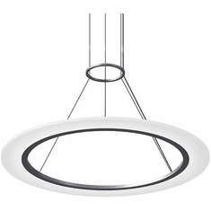 Sonneman 2072.16 Arctic Rings Contemporary Bright Satin Aluminum LED 30" Hanging Pendant Lighting