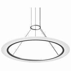 Sonneman 2073.16 Arctic Rings Contemporary Bright Satin Aluminum LED 36" Pendant Lighting