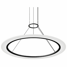 Sonneman 2073.25 Arctic Rings Modern Satin Black LED 36" Pendant Light