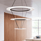 Sonneman 2075.25 Arctic Rings Modern Satin Black LED Small Lighting Pendant - alt