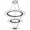 Sonneman 2075.25 Arctic Rings Modern Satin Black LED Small Lighting Pendant - alt